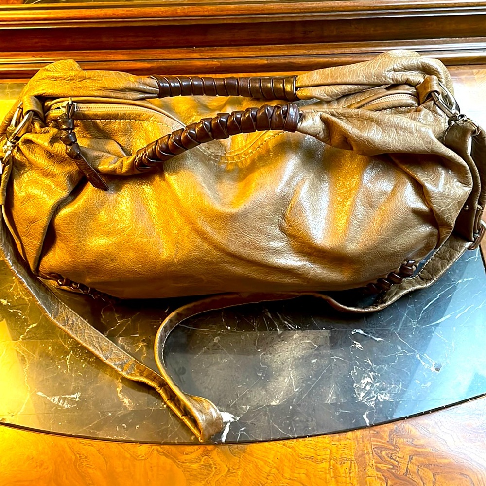 Del Conte Italian Leather Bag Looks New Great Condition